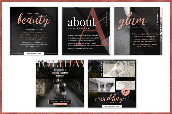 ODYSSEY Social Media Pack in Social Media Templates - product preview 2