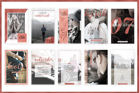 ODYSSEY Social Media Pack in Social Media Templates - product preview 7