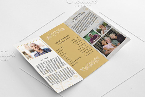 Trifold Funeral Template-V631 in Brochure Templates - product preview 1