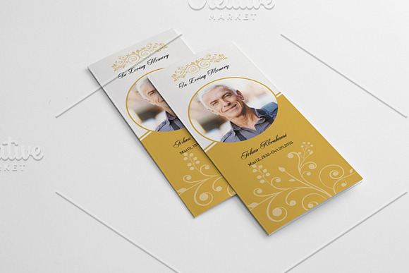Trifold Funeral Template-V631 in Brochure Templates - product preview 4