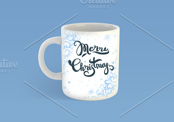 Merry Christmas hand drawn lettering in Illustrations - product preview 1