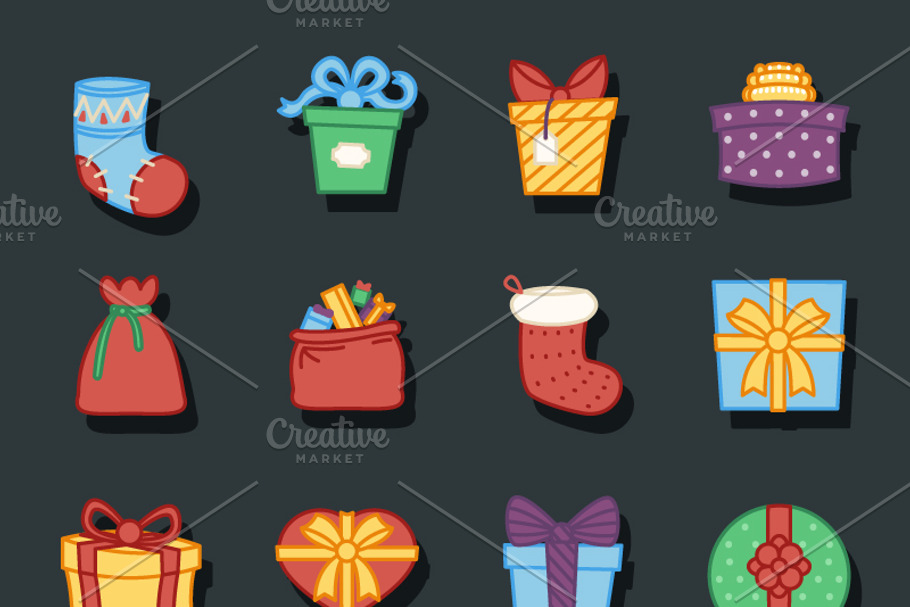 gifts boxes in Graphics - product preview 8