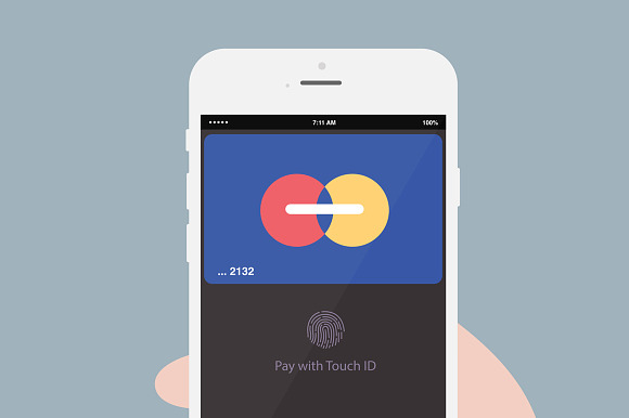 Apple Pay Flat Illustration in Illustrations - product preview 1