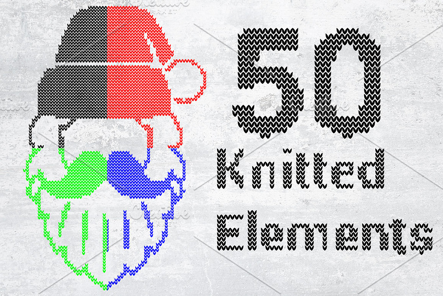 Christmas & Winter Knitted Element