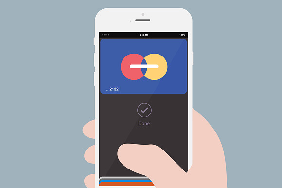 Apple Pay Flat Illustration in Illustrations - product preview 2