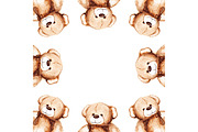 Cartoon lovely Teddy Bear toy frame