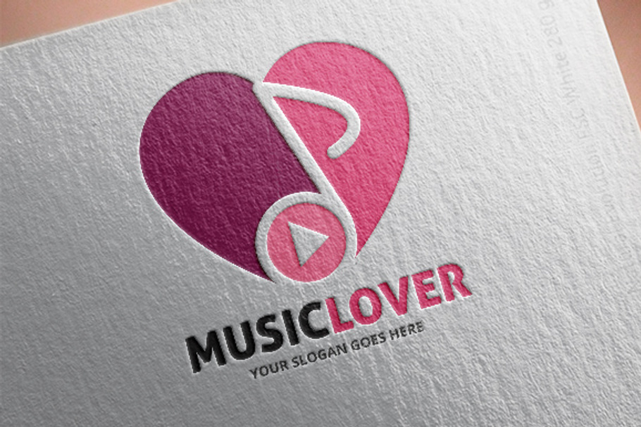 Music Lover Logo Template in Logo Templates - product preview 8