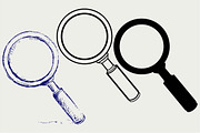 Magnifying glass SVG