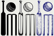 Equipment for cricket SVG