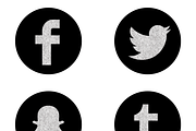 36 Chalkboard Social Media Icons 