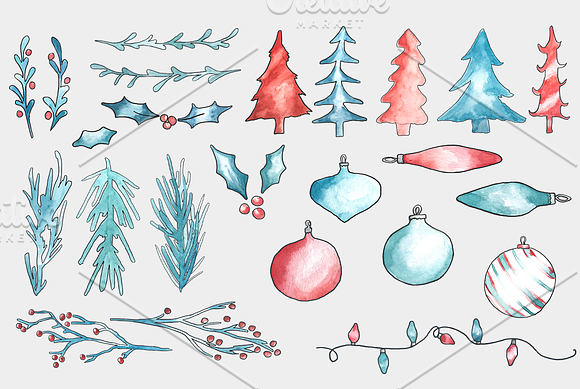 Whimsical Christmas Illustrations in Illustrations - product preview 1