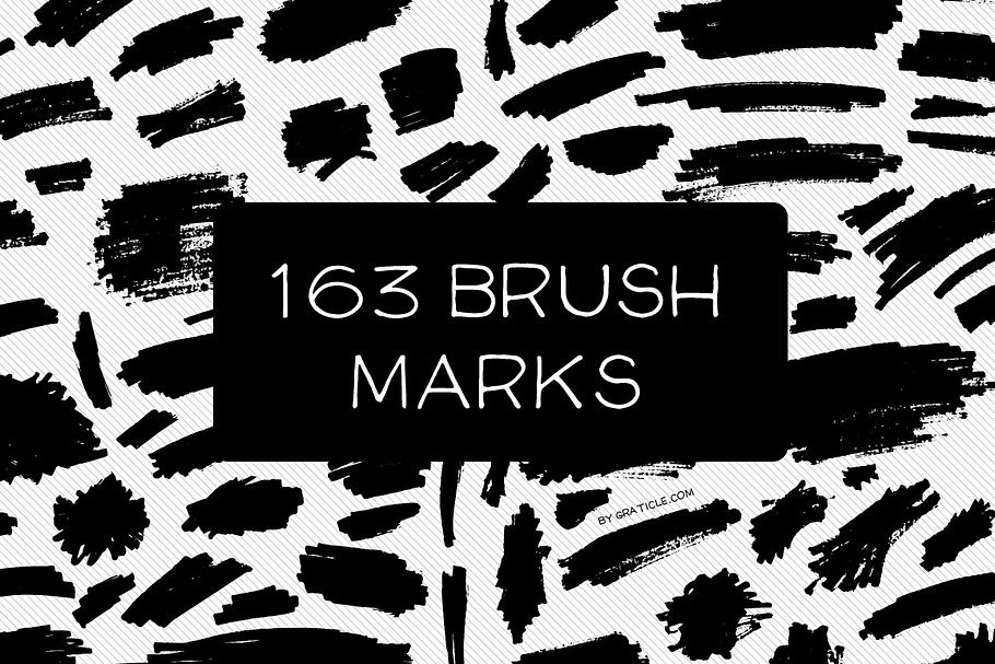 163 Vector Brush Marks in Illustrations - product preview 8