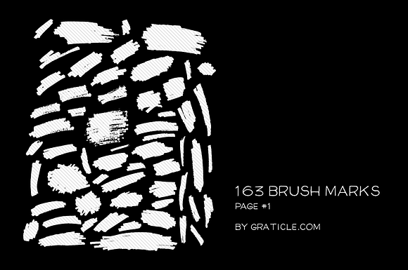 163 Vector Brush Marks in Illustrations - product preview 1