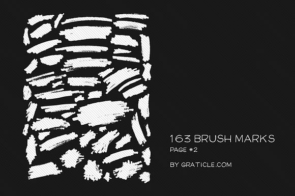 163 Vector Brush Marks in Illustrations - product preview 2