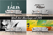 Wall Mockup - Sticker Mockup Vol 145