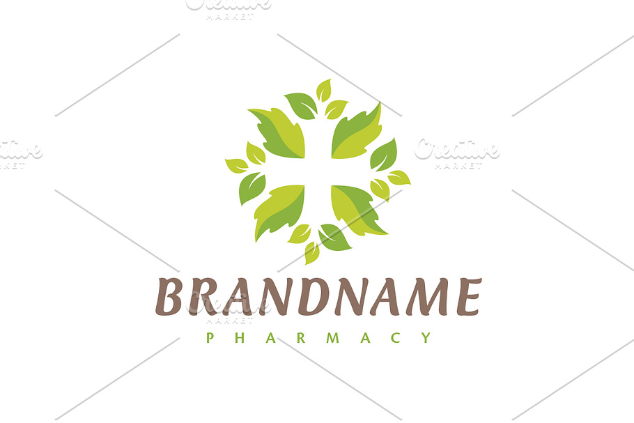 Leaf Cross Logo in Logo Templates - product preview 8