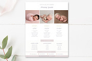 Newborn Photo Pricing Template