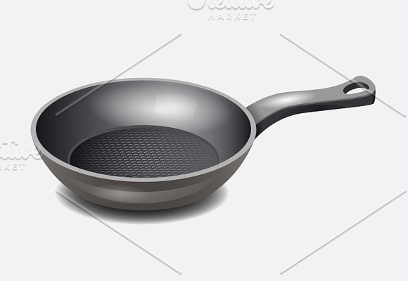 Vector Frying Pan in Objects - product preview 1