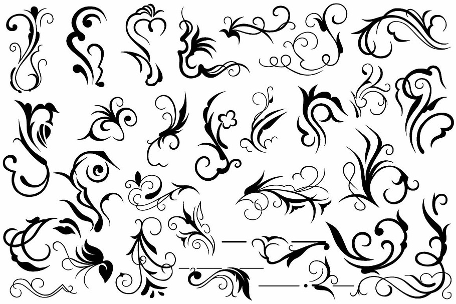 Vector set ornaments 23 in Patterns - product preview 8