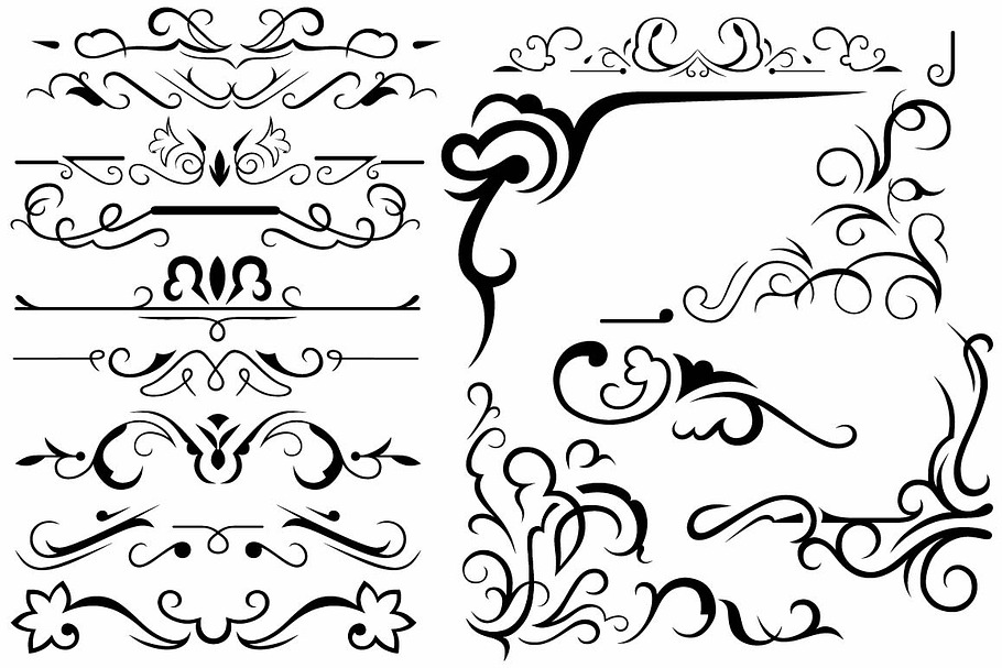 Vector set ornaments 27 in Patterns - product preview 8