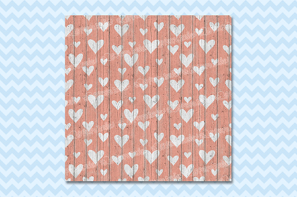 Hearts digital paper in Patterns - product preview 2
