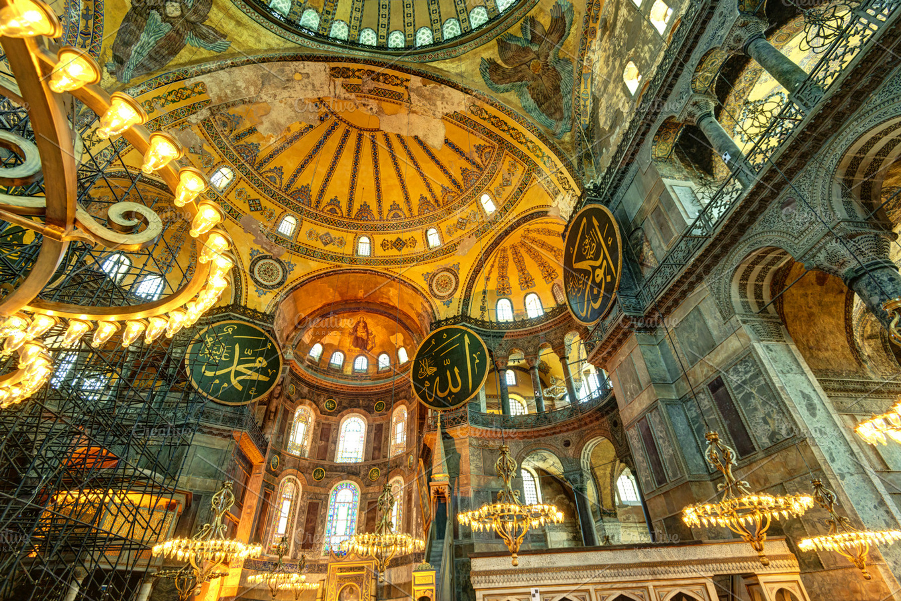 Interior Of The Hagia Sophia
