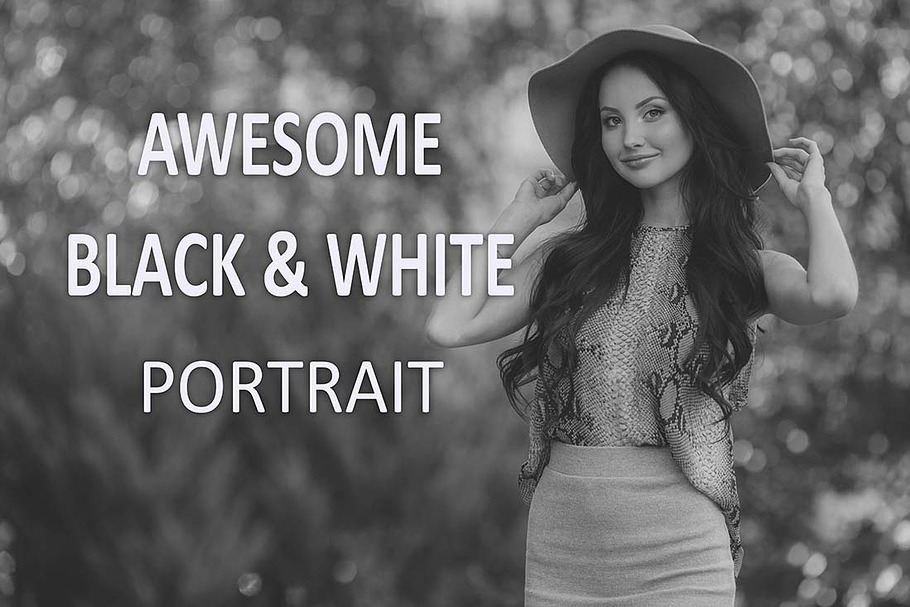 16 Awesome B & W Portrait Presets in Add-Ons - product preview 8