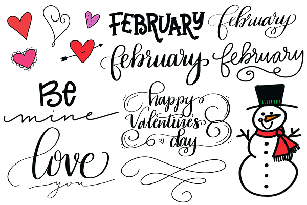 A Hand Lettered Year Graphics Bundle