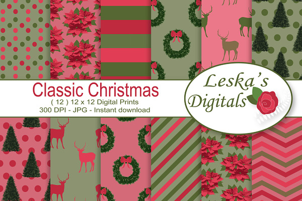 Christmas Digital Prints - Patterns