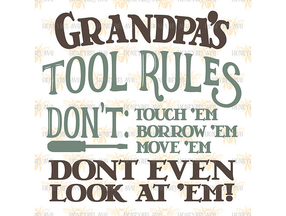 Grandpa's Tool Rules in Illustrations - product preview 1
