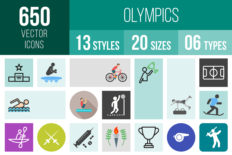 650 Olympics Icons