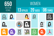 650 Women Icons