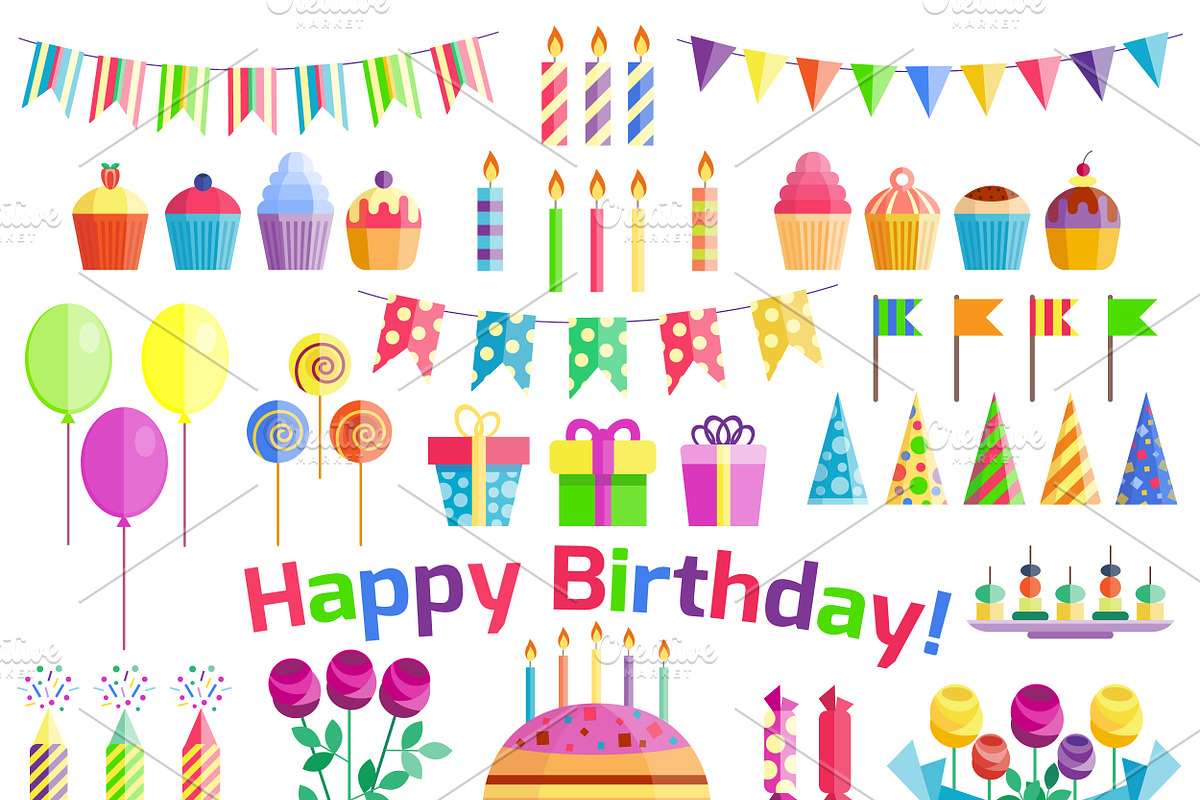 Happy birthday surprise decoration in Illustrations - product preview 8