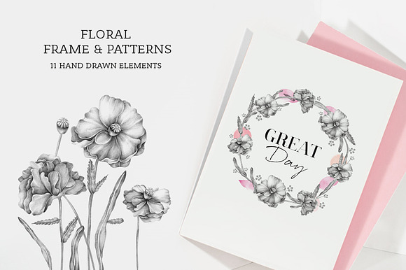 "Love" floral collection in Illustrations - product preview 2