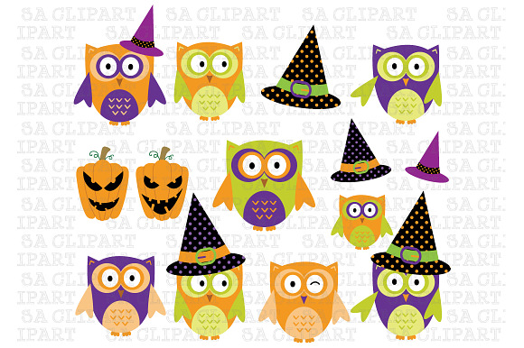 Halloween ClipArt in Illustrations - product preview 1