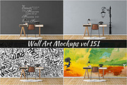Wall Mockup - Sticker Mockup Vol 151