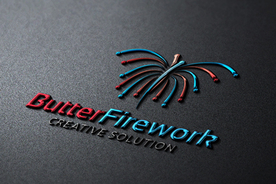 Butter Firework Logo Creative Logo Templates Creative Market