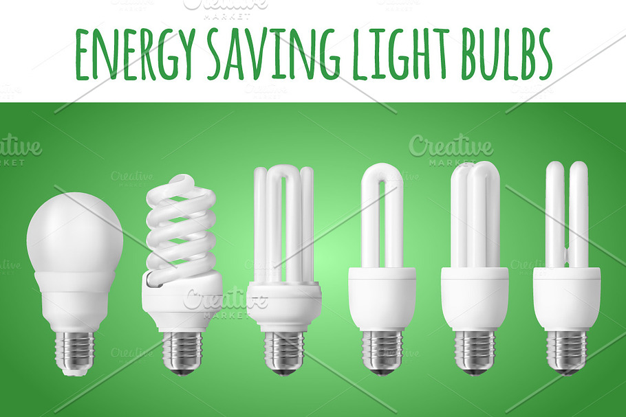 6 energy saving light bulbs in Objects - product preview 8