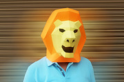 DIY Lion Mask - 3d papercraft