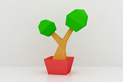 DIY Lowpoly Tree -3d papercraft