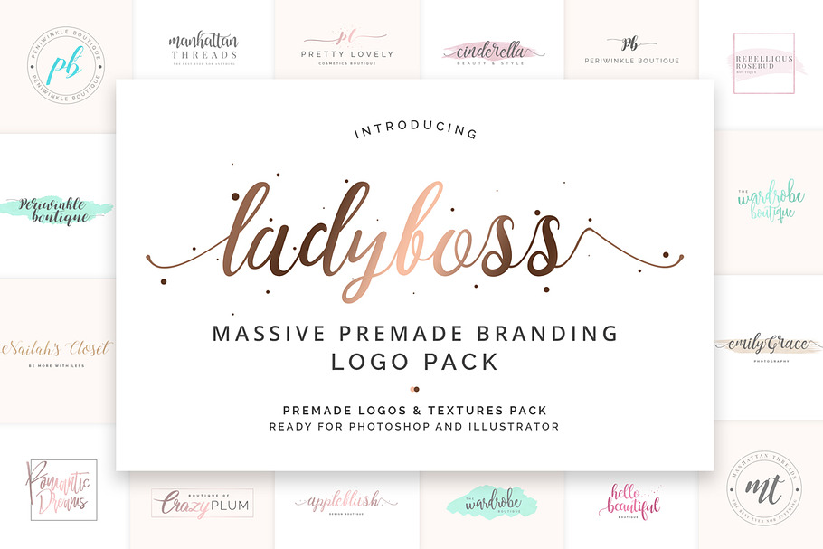 Ladyboss Premade Branding Logos in Logo Templates - product preview 8