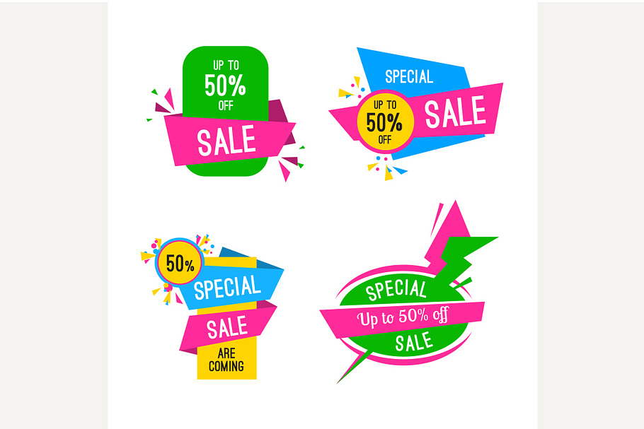Special offer sale tag in Objects - product preview 8
