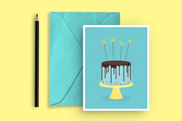 Birthday cake generator in Illustrations - product preview 1