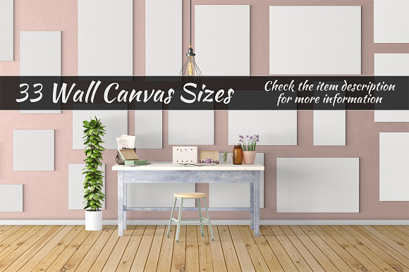 Canvas Mockups Vol 155 in Print Mockups - product preview 1