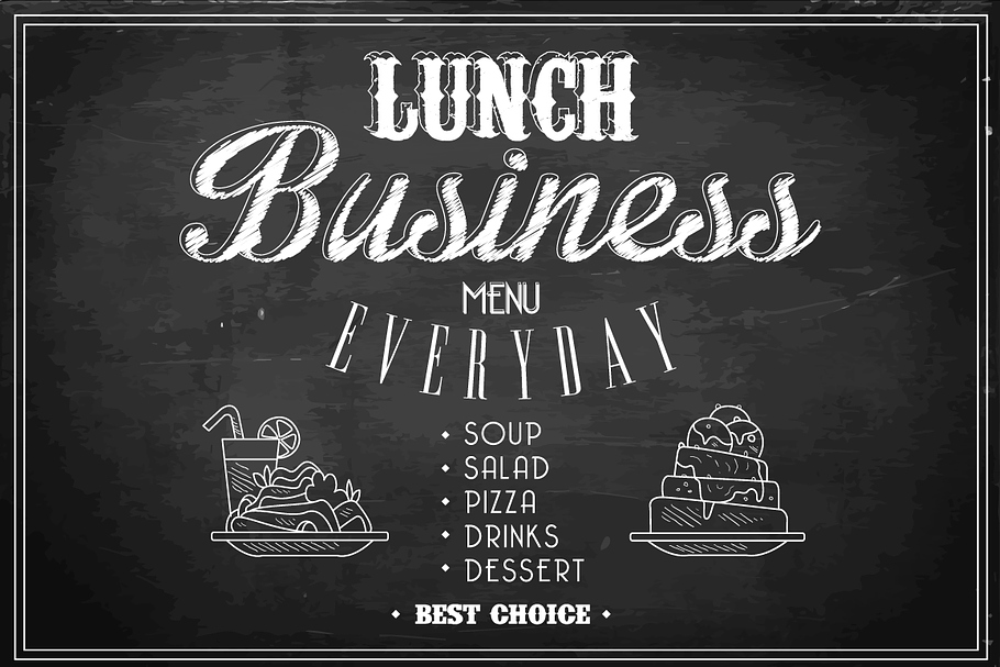 Business Lunch Menu
