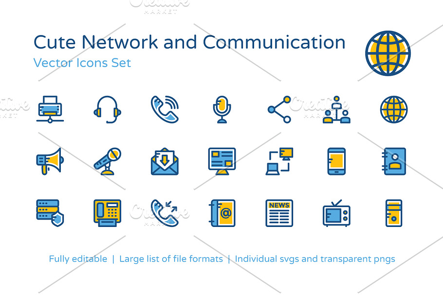 100+ Network and Communication Icons