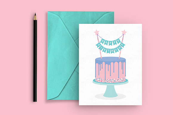 Birthday cake generator in Illustrations - product preview 4
