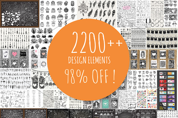98 % OFF 2200++ Design elements