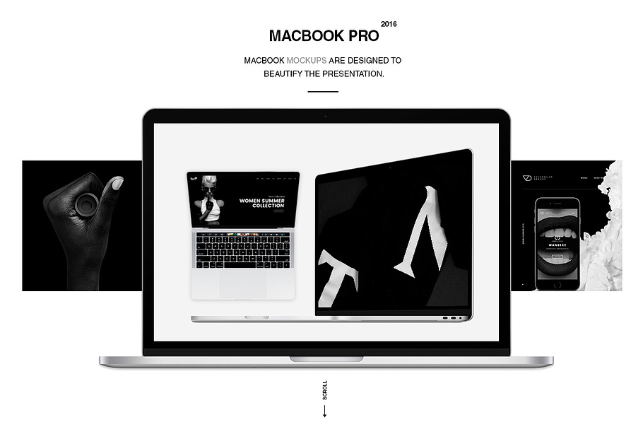 Macbook Pro 2016 Mockups in Mobile & Web Mockups - product preview 8
