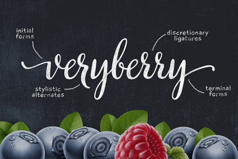 Veryberry Script in Script Fonts - product preview 8